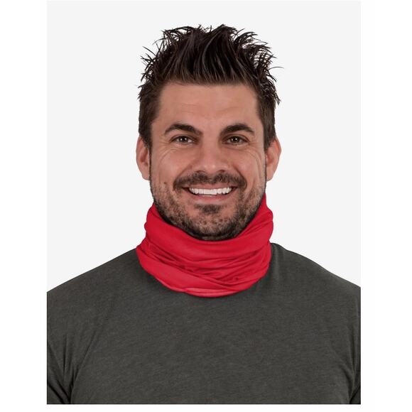 Santa Snowman Holiday Christmas Face Covering Gaiter Mask SET (2) NWT - Picture 6 of 8